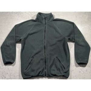 VTG 90s World Famous Sports Jacket Mens Large Tall Green Fleece Zip Made in USA